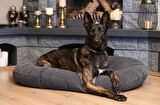 CecePet Leo Üstü Açık Fermuarlı Siyah Büyük - Orta Irk Köpek Yatağı