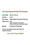 Kalem Desenli Kauçuk Kapı Önü Paspası