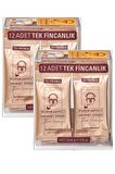 Kurukahveci Mehmet Efendi Sade Öğütülmüş Tek Kullanımlık Türk Kahvesi Folyo Kutu 24x6 gr 