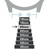 Lacivert Saat Kordonu Kayış 20mm