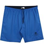 Erkek Büyük Beden 115 Kilo-194 Kilo Arası İçin Uygun Deniz Şortu Dekons Saks Mavi