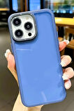 Apple iPhone 16 Pro Max Kılıf Kamera Korumalı Renkli Şeffaf