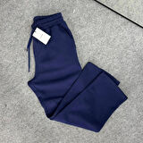  Baggy 3 İplik Şardonlu Bol Kesim Düz Paça Gri Eşofman Altı