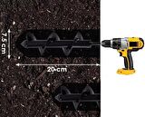 Matkap Ucu üniversal Toprak Burgu Aparatı 20 cm