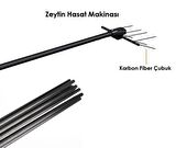 Zeytin Hasat Makinası Karbon Fiber Çubuk - 5,0 mm Düz 5 Adet