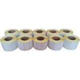 PİA Etiket 70x100 mm 5.000 Adet Termal Barkod Etiketi 500 Sarımlı 10 Rulo