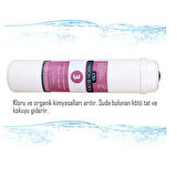 E-Water Su Arıtma Cihazı 6'lı Filtre Seti Vontron Membranlı Kapalı Kasalı Cihazlar İçin 4'lü Mineral Filtreli