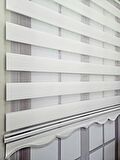BBB Mikro Pliseli Stor Zebra Perde Beyaz MZ483