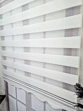 BBB Mikro Pliseli Stor Zebra Perde Beyaz MZ483