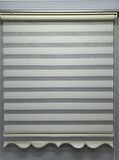 BBB Dar Pliseli Stor Zebra Perde Krem MZ321