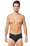 Erkek Siyah İç Çamaşır Penye Kom %100 Pamuk 6'lı Külot Slip