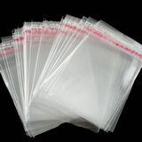 30x45+5 cm. (30*50) 100 Adet - Şeffaf Bantlı Yapışkanlı Jelatin Poşet