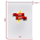 10x20+5 (10*25) cm. 250 Adet - Şeffaf Bantlı Yapışkanlı Jelatin Poşet