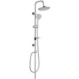 ECA Nita Banyo Bataryası+T-MAY Banyo Lidya Oval Tepe Duş Takımı Seti Paslanmaz Krom