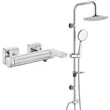 ECA İcon Banyo Bataryası+T-MAY Banyo Bostan Oval Tepe Duş Takımı Seti Paslanmaz Krom