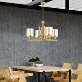 Tasse 4 Lü Eskitme Boyalı Avize Bal Camlı Modern Genç Odası Yatak Odası Salon Avize 