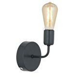 Apliqa Core Metal Modern Banyo - Yatak Odası Duvar - Yatak Başı Siyah Aplik 