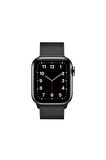Apple Spor Paslanmaz Çelik Uzay Siyah Saat Kordonu, 38,40,41 Mm