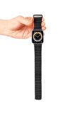 Apple Deri Siyah Saat Kordonu, 42,44,45,49 Mm