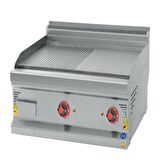 Karacasan Endüstriyel 80 cm 700 Seri Set Üstü LPG Tüplü Yarı Kanallı Izgara