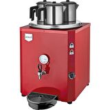 Remta Jumbo 40 Litre Üç Demlikli Çay Kazanı Makinesi - Kırmızı