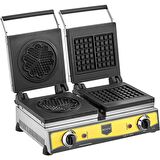 Remta Çiftli Kare + Çiçek Model (16 Çap) Waffle Makinesi Elektrikli
