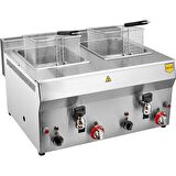 Remta 8+8 lt Çiftli LPG Musluklu Fritöz (CE Belgeli)