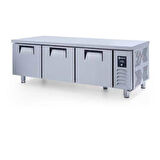 Iceinox Pişirici Altı Buzdolabı 280 Lt 430 Çelik Kaliteli 3 Kapılı Kısa