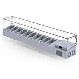 Iceinox Set Üstü Saladbar Cam Kapak GN 1/4-150: 10 Adet