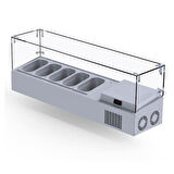 Iceinox Set Üstü Saladbar Cam Kapak GN 1/4-150: 5 Adet
