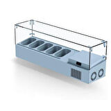Iceinox Set Üstü Saladbar Cam Kapak GN 1/4-150: 5 Adet