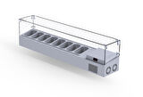 Iceinox Set Üstü Saladbar Cam Kapak GN 1/4-150: 8 Adet
