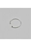 925 Ayar Gümüş Halka Burma Hızma Burun Piercing Nose Ring