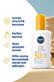 Nivea Sun Anında Güneş Koruyucu Vücut Spreyi 200ml Spf50, Yüz Temizleme Köpüğü, Tonik 200ml, Çanta Hediye