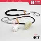 Peugeot 106 MK1 MK2 1A 1C 1S 1991-2005 5-Kapı 9222G9 İçin Ön Sağ Kapı Cam Kriko Tamir Seti