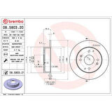 FREN DISK ARKA DUZ (HONDA  ACCORD  98/02 )
