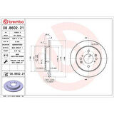FREN DISK ARKA DUZ KAPLAMALI  239-4 ( HONDA  JAZZ CITY 09 - 12 )