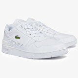 Lacoste T-Clip Hakiki Deri Erkek Beyaz Sneaker 