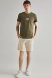 GANT Men's Regular Fit Allister Sunfaded Chino Bermuda Cream Shorts Erkek Kanvas Bermuda Şort Krem