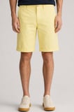 GANT Men's Regular Fit Allister Sunfaded Chino Bermuda Yellow Shorts Erkek Kanvas Bermuda Şort Sarı