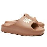 Lacoste Croco 2.0 Evo Kadın Terlik Kahverengi