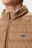 Lacoste Down Fill Jacket Kaztüyü Dolgu Gizli Kapüşonlu Açık Kahverengi Mont