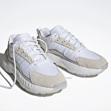 Adidas Zx Boost Leather Unisex Sneaker Hakiki Deri Günlük Spor Ayakkabı Beyaz