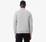 Lacoste Men's Full Zip Hoodie Sweatshirt Erkek Kapüşonlu Tam Fermuar Sweatshirt Gri