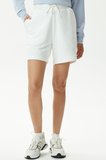 Lacoste Women's Loose Fit Cotton Shorts Kadın Bol Kesim Pamuk Şort Beyaz