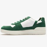 Lacoste T-Clip Leather Mens Sneaker Hakiki Deri Günlük Spor Ayakkabı Beyaz Yeşil