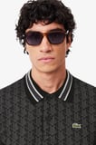 Lacoste Classic Fit Monogram Polo T-shirt Erkek Polo Yaka Tişört Gri