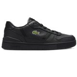 Lacoste 224 2 SMA T-Clip Set Leather Mens Sneaker Hakiki Deri Erkek Günlük Spor Ayakkabı Siyah