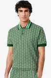 Lacoste Classic Fit Monogram Polo T-shirt Erkek Polo Yaka Tişört Yeşil