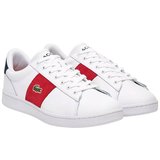 Lacoste Carnaby Set CGR 1251 SMA Leather Mens Sneaker Hakiki Derri Erkek Günlük Spor Ayakkabı Beyaz
